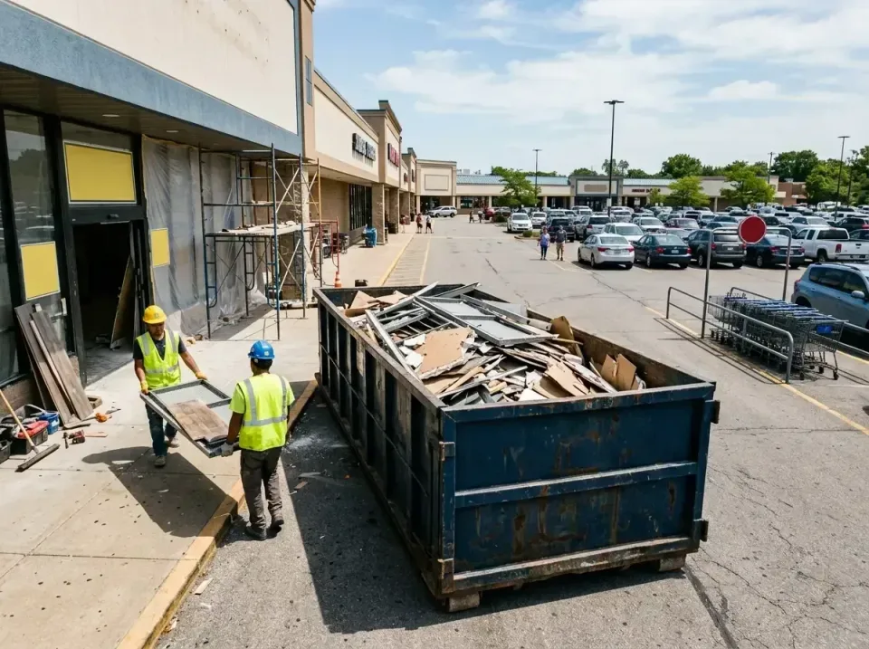 retail-store-renovation-debris-003 — frequently asked questions, Roll-off Dumpster Rentals in Moline Acres, MO
